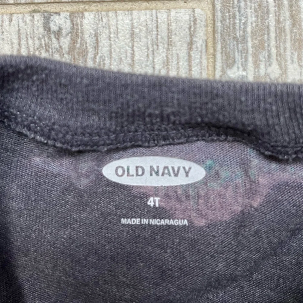 Old Navy gray and green dinosaur long sleeve tee size 4T boys toddler
